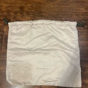 Levenger Cream Drawstring Dust Bag